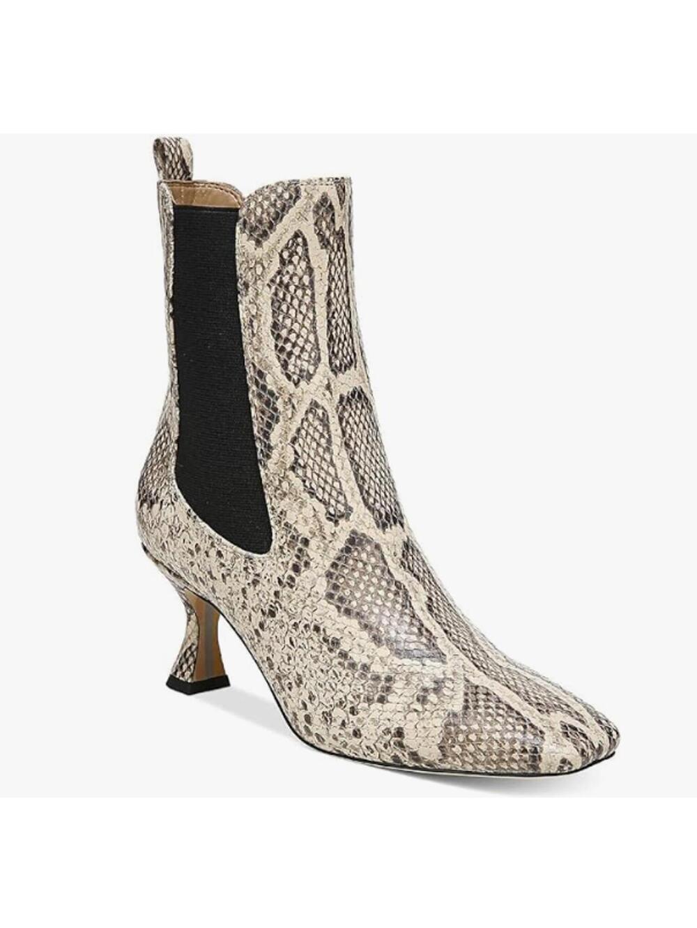 New Sam Edelman Lani Chelsea Fashion Bootie Slip kitten heel snakeskin 9.5